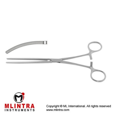 Doyen-Baby Atrauma Intestinal Clamp Curved Stainless Steel, 13.5 cm - 5 1/4"